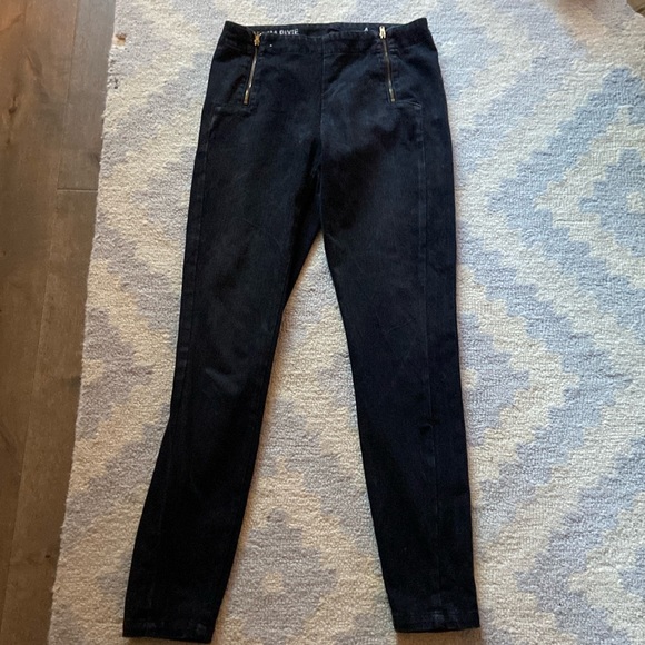 Vintage J.crew denim pixie in washed out black with double zip size 4 - Picture 2 of 10